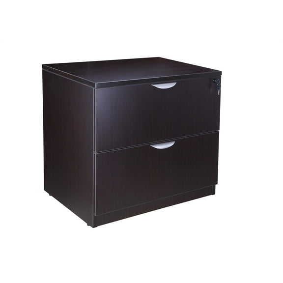 Boss Office Products N112-M 2-drawer Lateral File - Mahogany