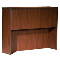 Boss Office Products N339-M Boss Office Products Hutch With 2 Doors- Mahogany 481236