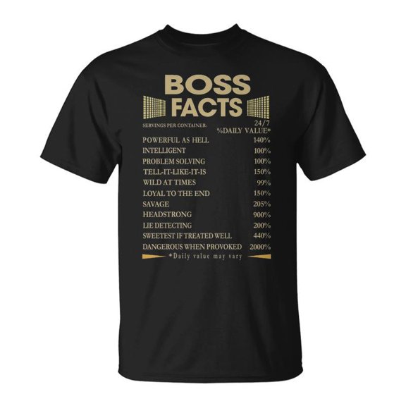 Boss Name Boss Facts TShirt