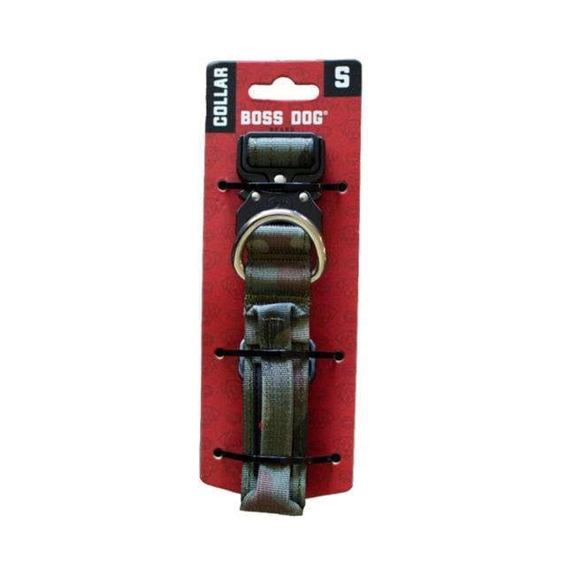 Boss Dog ProSeries Heavy Duty Dog Collar, Neoprene Lined,  Green Camo, Small