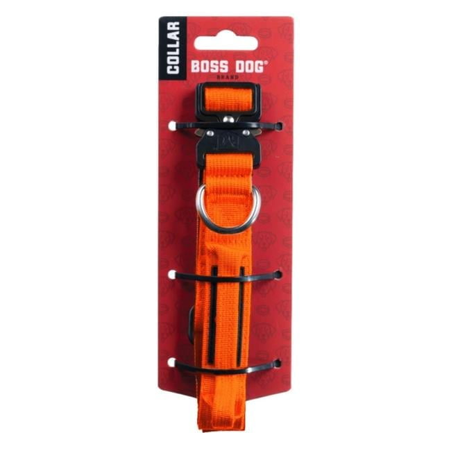 Boss Dog Tactical Collar, Hunter Orange, Small