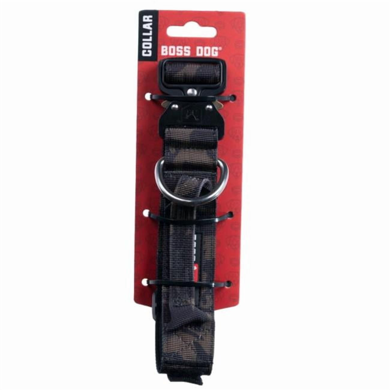 Boss Dog ProSeries Heavy Duty Dog Collar, Neoprene Lined, Black Camo, Medium