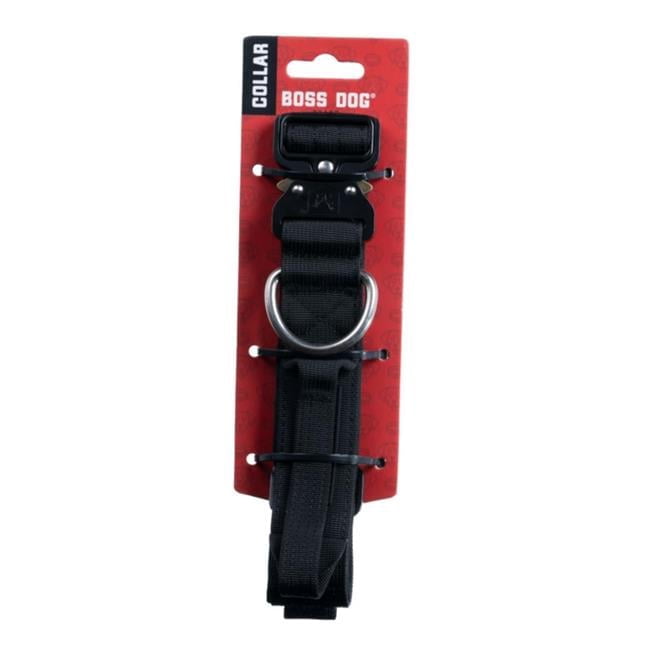 Boss Dog Tactical Collar, Black, Medium