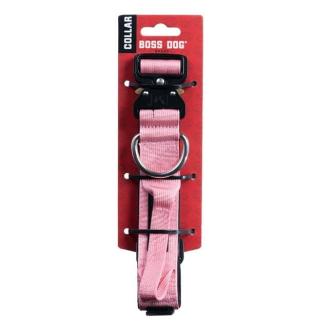 Boss Dog Tactical Collar, Pink, Medium