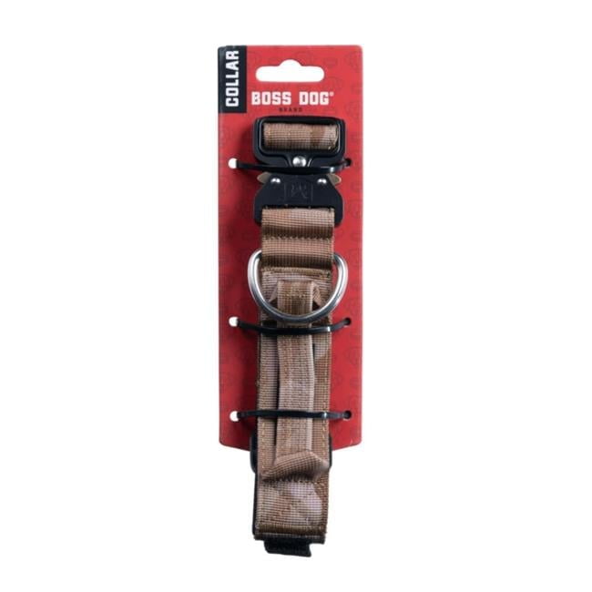 Boss Dog Tactical Collar, Tan Camo, Medium