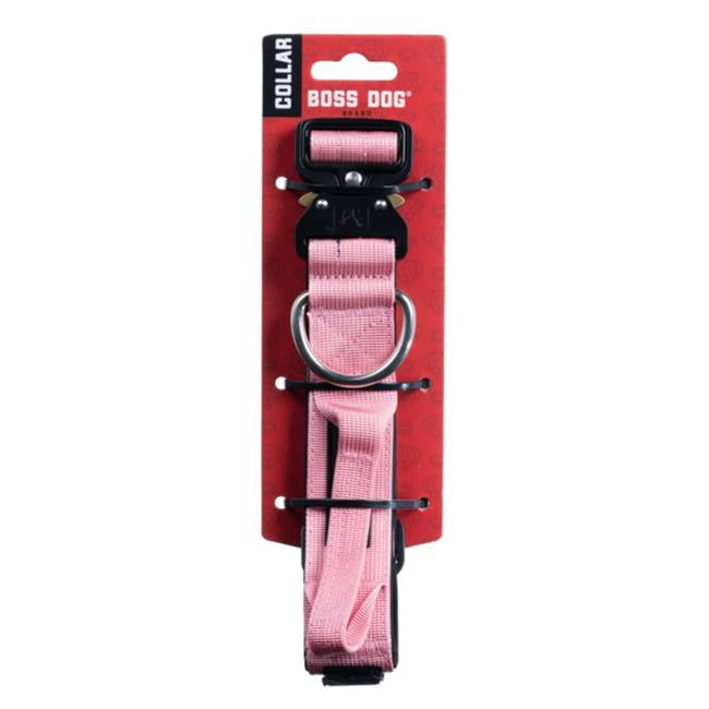 Boss Dog ProSeries Heavy Duty Dog Collar, Neoprene Lined, Pink, LG