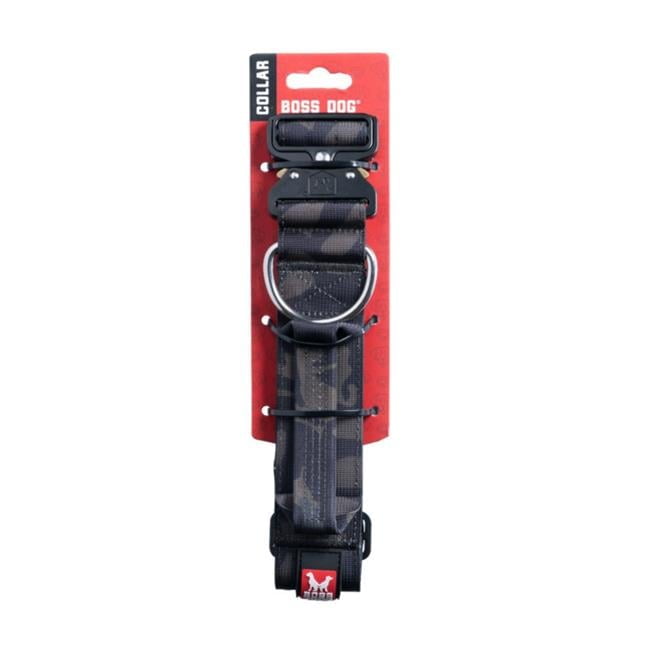 Boss Dog ProSeries Heavy Duty Dog Collar, Neoprene Lined, Black Camo, X-Large