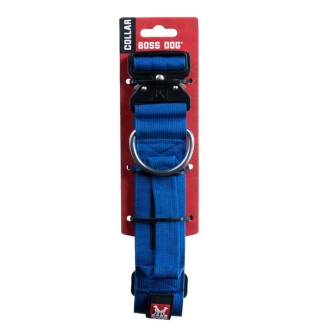 Boss Dog ProSeries Heavy Duty Dog Collar, Neoprene Lined, Blue, XL