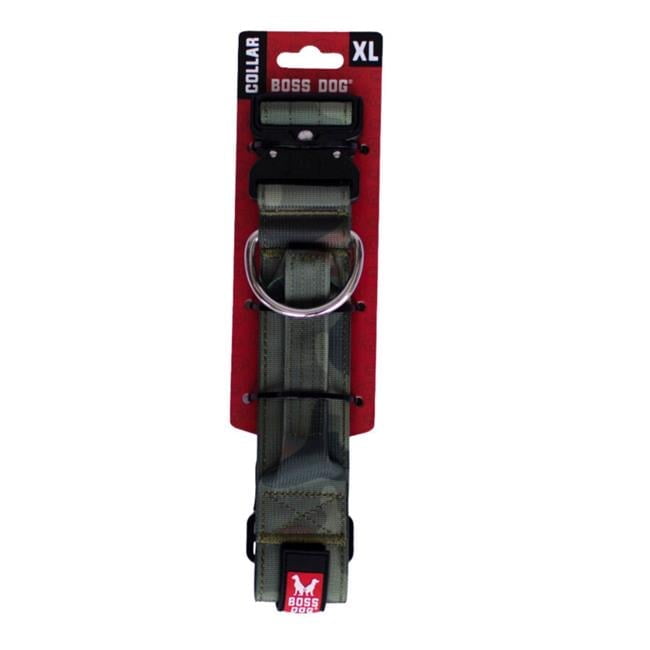 Boss Dog ProSeries Heavy Duty Dog Collar, Neoprene Lined, Green Camo, X-Large