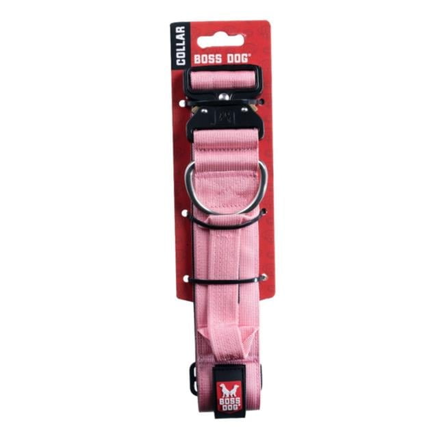 Boss Dog ProSeries Heavy Duty Dog Collar, Neoprene Lined, Pink, XL