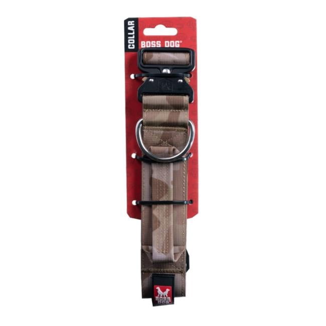 Boss Dog Tactical Collar, Tan Camo, X-Large