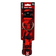 Boss Dog Tactical Collar X-Large Red Camo Durable Military Nylon Dog Calar