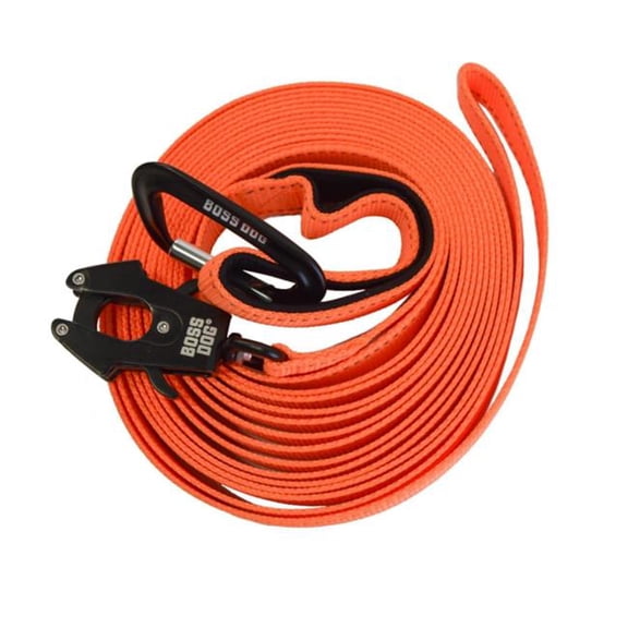 Boss Dog ProSeries Heavy Duty Dog Training Leash, Hunter Orange, 20ft
