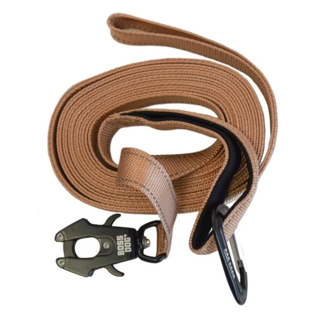 Boss Dog Tactical Nylon Tracking Leash, Tan, 20 FT