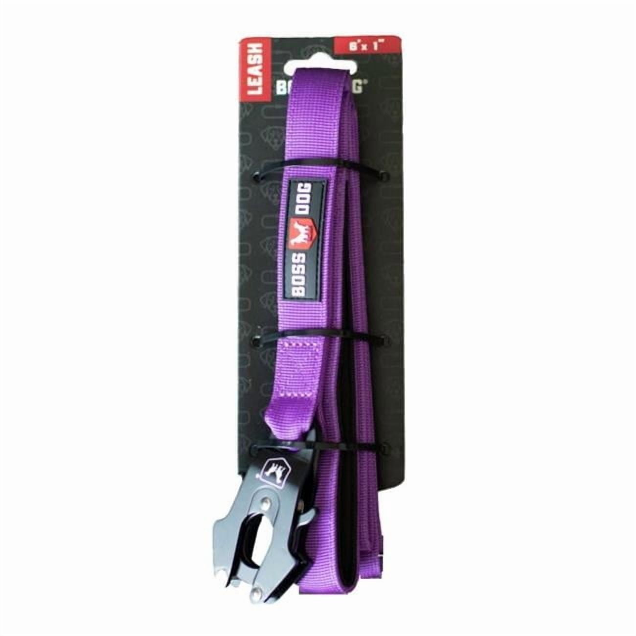 Boss Dog Tactical Leash, Purple, 6 FT