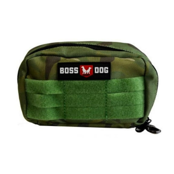 Boss Nation 850036272151 Dog Tactical Molle Harness Bag, Green Camo - Small