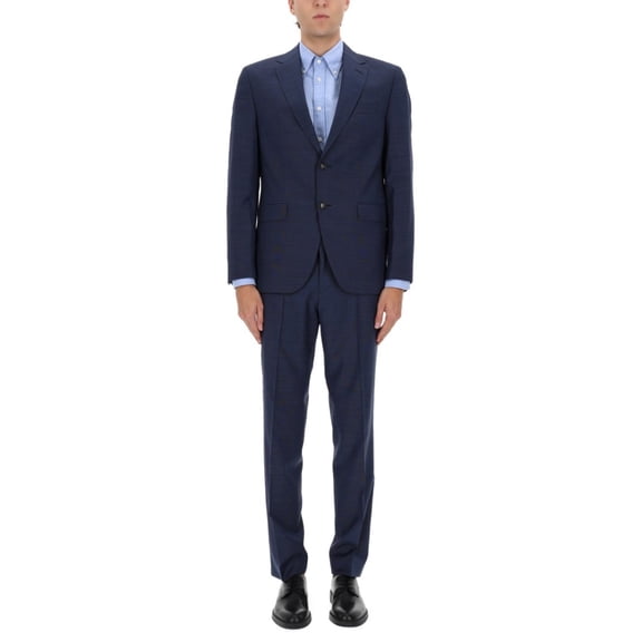 Boss Navy Blue Jeckson Virgin Wool Suit (Men's)