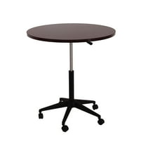 Boss Office Products Norstar N30-M 32 in. Mobile Round Table Mahogany