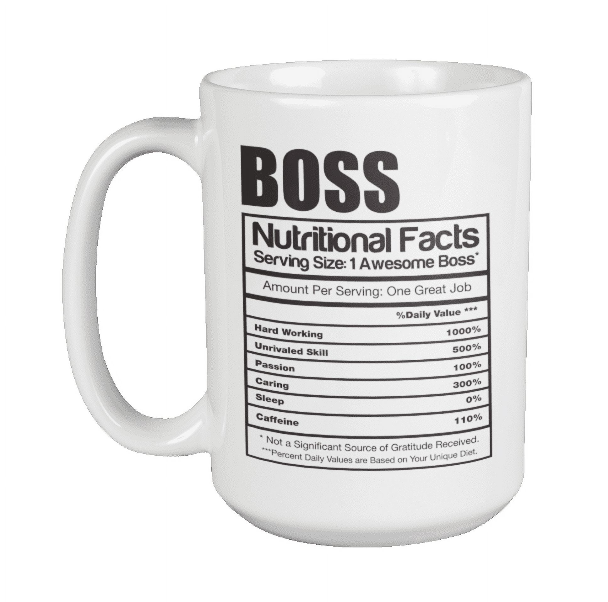 Boss Nutritional Facts Funny Profession Office Gift Coffee Mug 11 oz –  Panvola