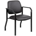 thumbnail image 1 of Boss Office Products Big and Tall Antimicrobial Vinyl Guest Chair in Black, 1 of 7