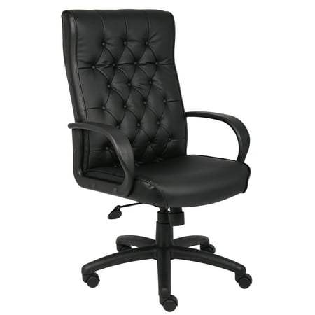 Boss Office Products Boss Office Products Button Tufted Executive Chair-Color:Black,Feature:Without Knee Tilt
