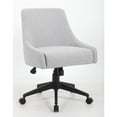 thumbnail image 1 of Boss Office Products Boyle Poly-Linen Guest Chair with Casters in Grey, 1 of 5