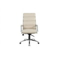 thumbnail image 1 of Boss Office Products CaressoftPlus Upholstered Vinyl Chair w/ Metal Arm in Beige, 1 of 5
