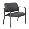 thumbnail image 1 of Boss Office Products Big and Tall Antimicrobial Vinyl Guest Chair, Black, 1 of 7