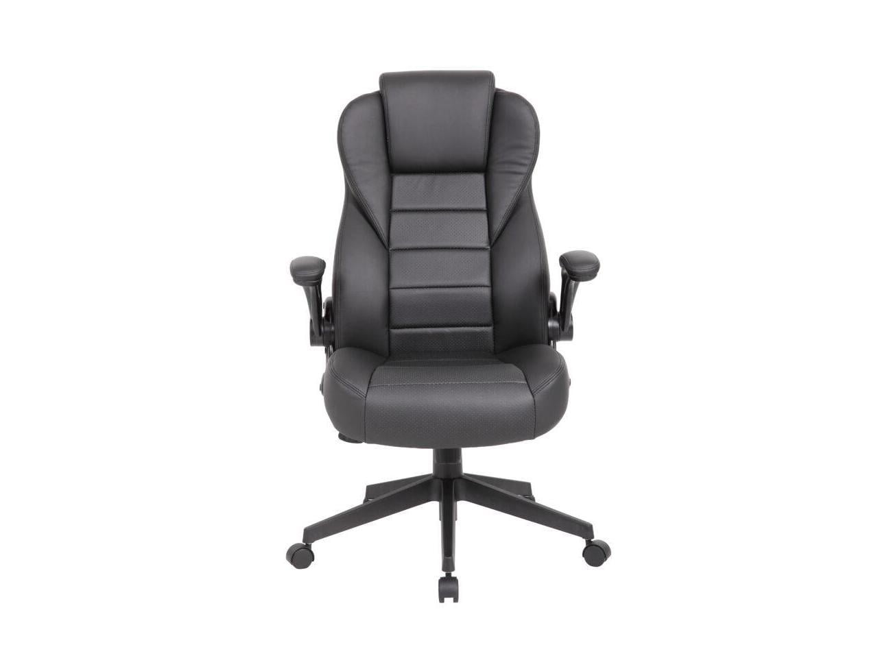 Elegant High Back Black LeatherPlus Executive Swivel Chair