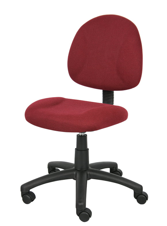 Boss Office & Home B315-BY Beyond Basics Adjustable Office Task Chair without Arms, Burgundy