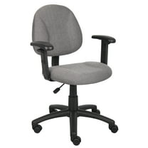 Boss Office Products B316-GY Beyond Basics Adjustable Office Task Chair with Adjustable Arms, Grey