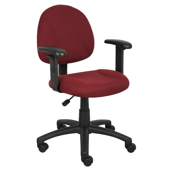 Boss Office Products Beyond Basics Adjustable Office Task Chair with Adjustable Arms, Multiple Colors