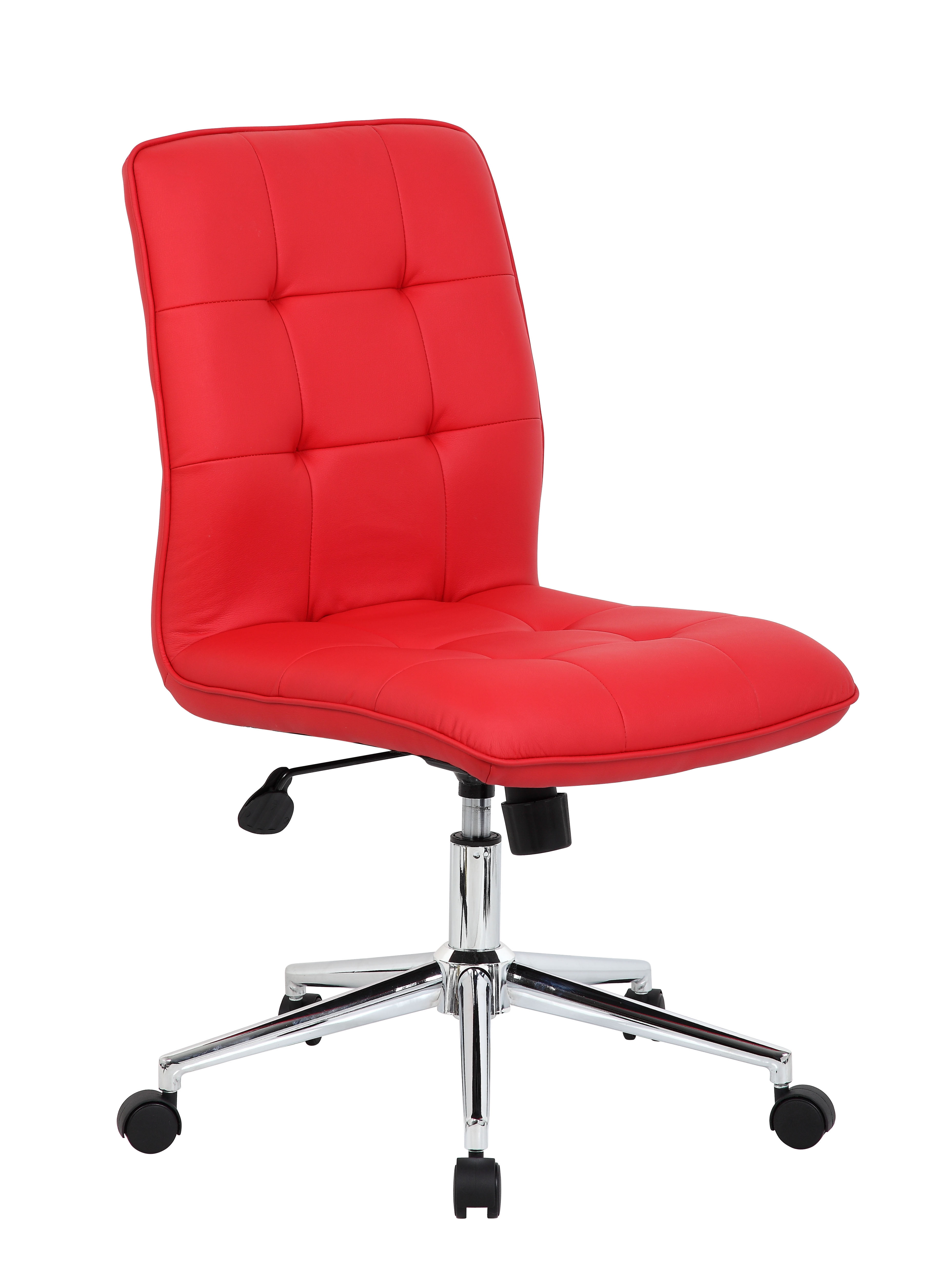Boss Office Home Donna Modern Vinyl Desk Chair Multiple Colors