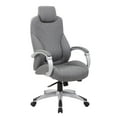thumbnail image 1 of Boss Office Products X-Series Transitional Grey Executive Hinged Arm Chair, 1 of 7