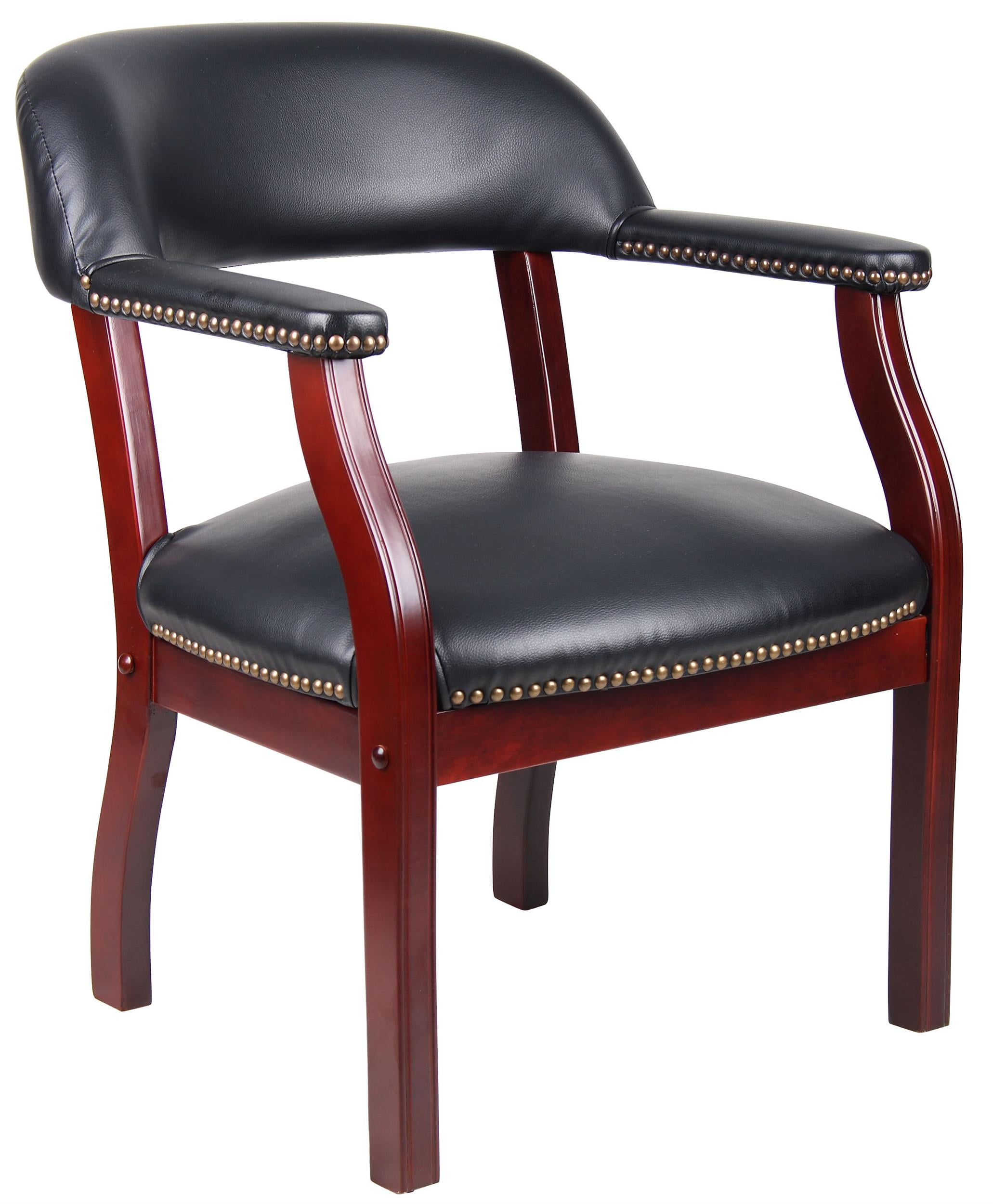 Red leather captains chair hotsell