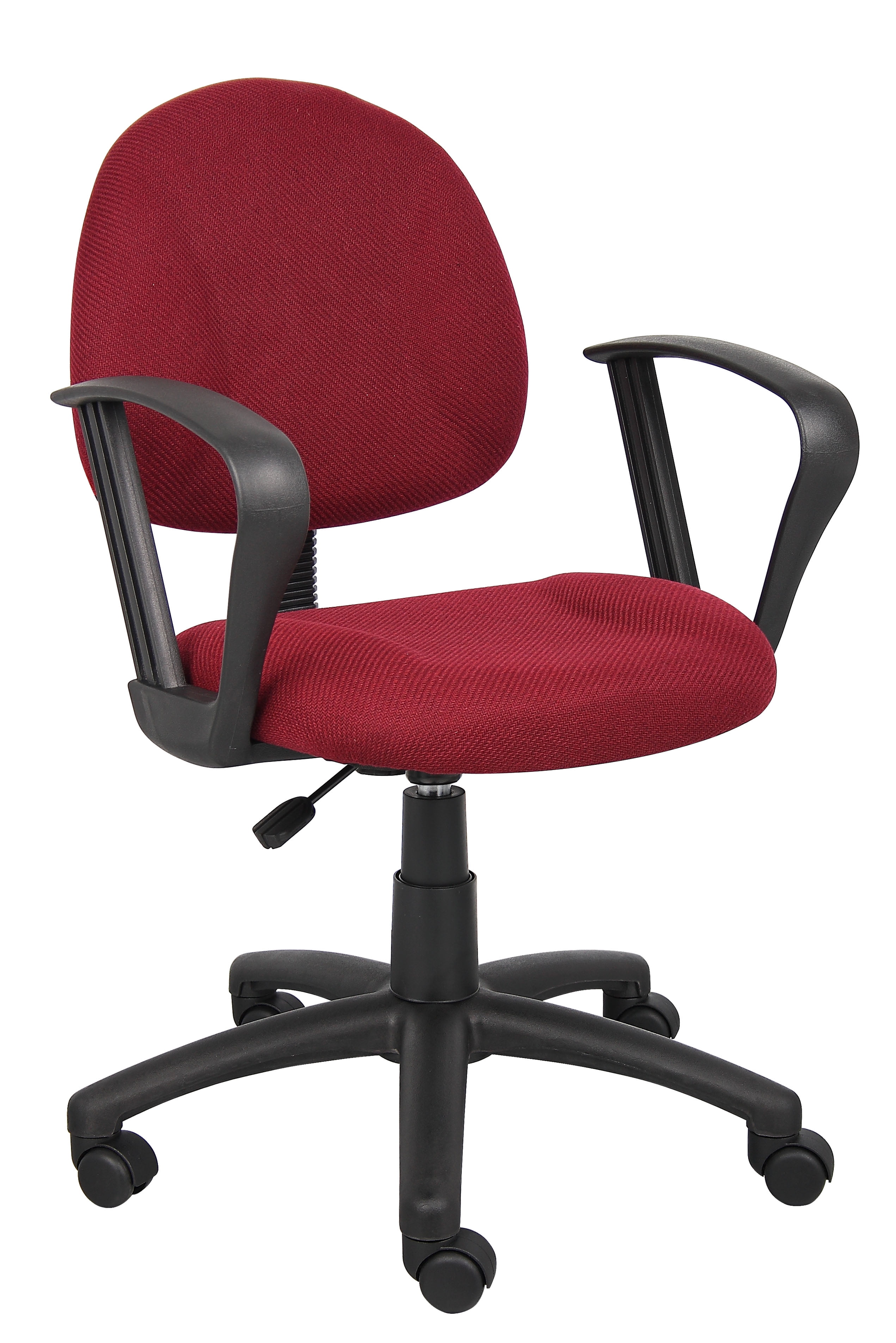 Boss Office Mid Back Ergonomic Fabric Office Swivel Chair With Arms in Burgundy Walmart