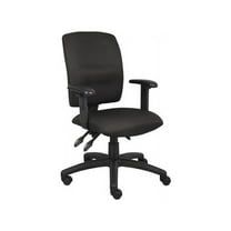 Boss Office Products Multi Function Task Office Chair with Adjustable Arms in Black