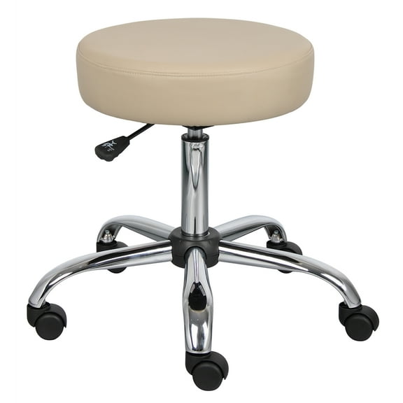 Boss Office Products Antimicrobial Caressoft Vinyl Medical Stool, Beige