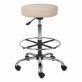thumbnail image 1 of Boss Office Products Antimicrobial Vinyl Medical/Drafting Stool, Beige, 1 of 4