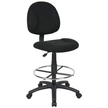 Boss Office Products B1615-BK Drafting Stool with Footring, Black
