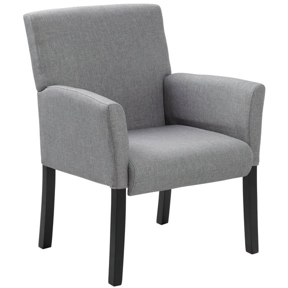 Boss Office Products B659-MG Contemporary Guest Reception Waiting Room Chair, Grey