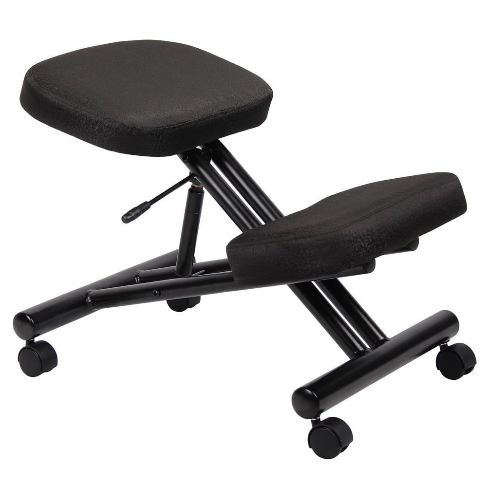 Boss Office Products Black Fabric Ergonomic Kneeling Stool
