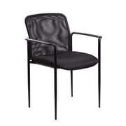 Boss Office Products Black Stackable Guest Reception Chair