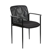Boss Office Products Black Stackable Guest Reception Chair