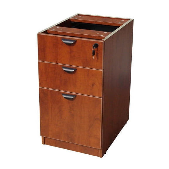 Boss Office Products Cherry Deluxe Full Pedestal File