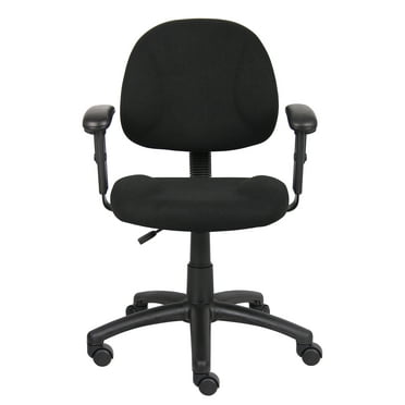 Boss Office Products DX Posture Office Chair with Adjustable Arms in Black