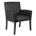 thumbnail image 1 of Boss Office Products Executive Box Arm Office Chair with Mahogany Base, 1 of 11