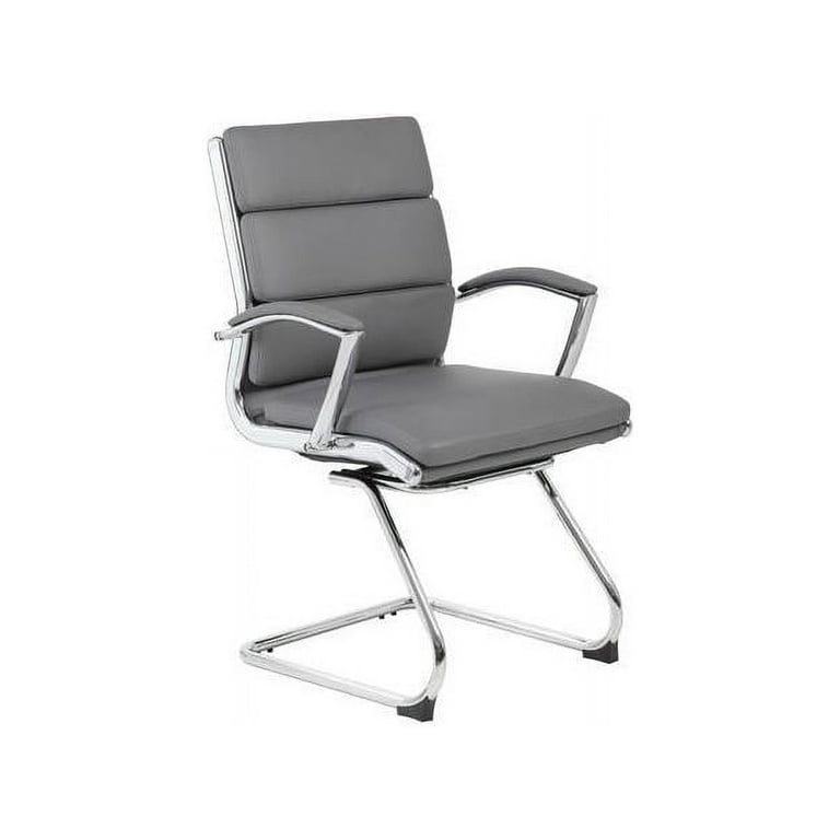 Boss Office Products Executive CaressoftPlus Chair with Metal Chrome Finish Guest Reception Waiting Room Chair