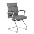thumbnail image 1 of Boss Office Products Executive CaressoftPlus Chair with Metal Chrome Finish - Guest Reception Waiting Room Chair, 1 of 7