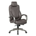 thumbnail image 1 of Boss Office Products Executive Hinged Arm Chair with Casters, Brown, 1 of 10